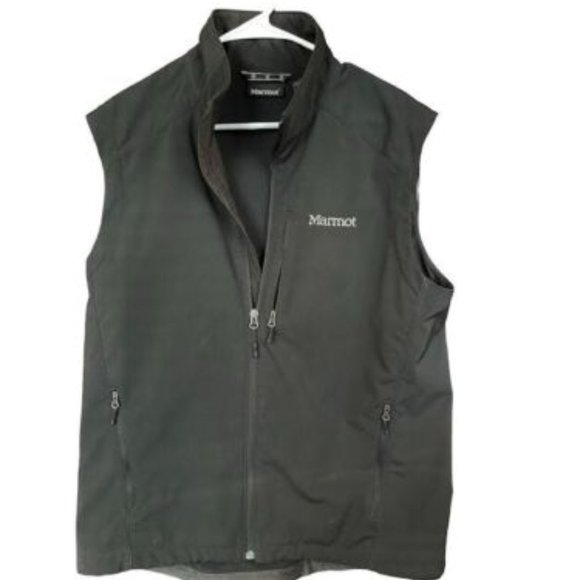 Marmot Jackets & Coats Marmot Mens Black Vest Outdoor Fleece Full
